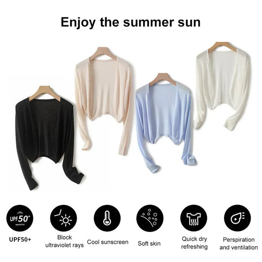 ⏳ Cardigan din tricot de in, fără butonieră