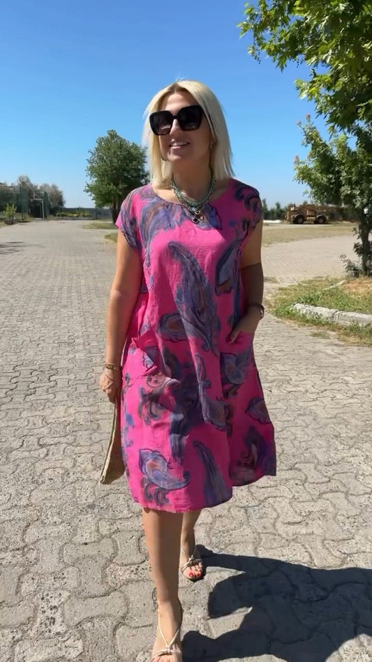 2025 Rochie imprimată  bumbac🥰