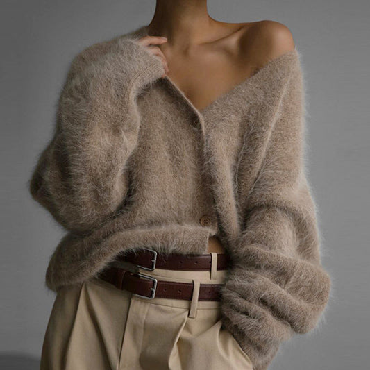 💟Cardigan confortabil din tricot pufos pentru femei