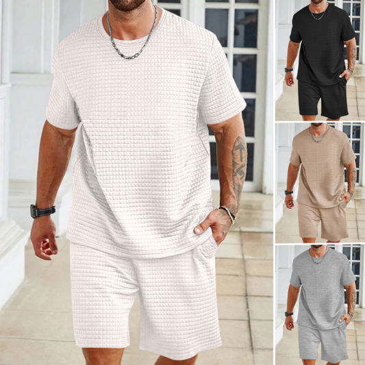 Set sport casual pentru bărbați, din două piese, culoare unică