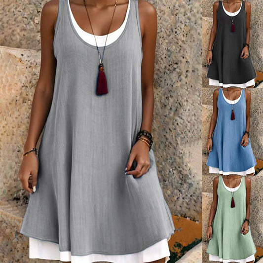 👗 Rochie casual pentru femei cu vestă lejeră