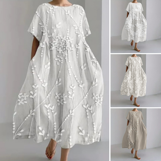 Rochie midi lejeră pentru femei, moale și confortabilă