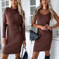 🥻 Set pulover tricotat și rochie cami