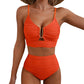 ✨Costum de baie bikini cu talie înaltă și efect de ridicare pentru femei