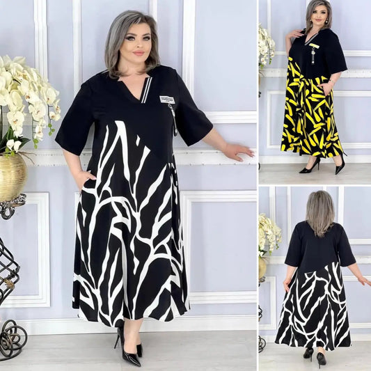 【M-4XL】2025 Plus Dimensiune rochie de moda pentru femei