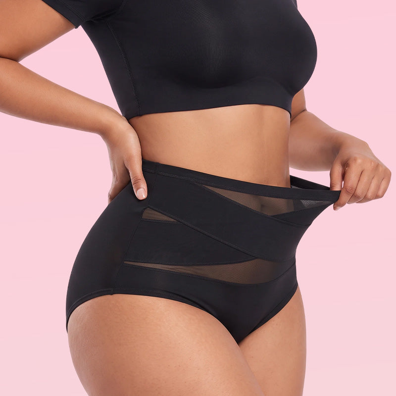 🌸 Női magas derekú, alakformáló alsónemű – S–3XL méretben, magas derékrésszel 💗