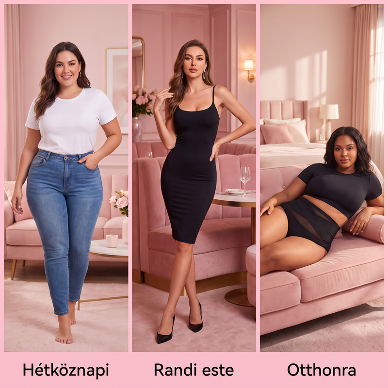 🌸 Női magas derekú, alakformáló alsónemű – S–3XL méretben, magas derékrésszel 💗