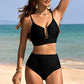 ✨Costum de baie bikini cu talie înaltă și efect de ridicare pentru femei
