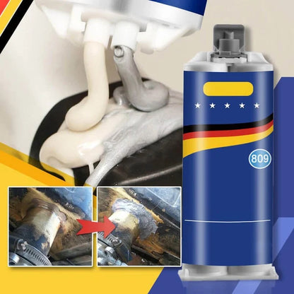 🔥 ✨ Reparații metalice - Fără sudare, Rezistent la temperaturi extreme🔧⚡