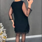 🥰🥰Rochie de seară scurtă neagră