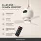 🌬️✨ Reducere la ventilatorul de tavan reîncărcabil cu LED!