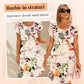 Ultima zi de promoție – 40% reducere! 🎉🌸 Rochie în cascadă cu imprimare florală în mai multe plante