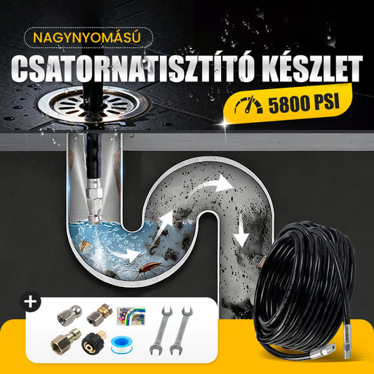 🔧5800 PSI nagynyomású szennyvíztisztító készlet nagynyomású mosókhoz