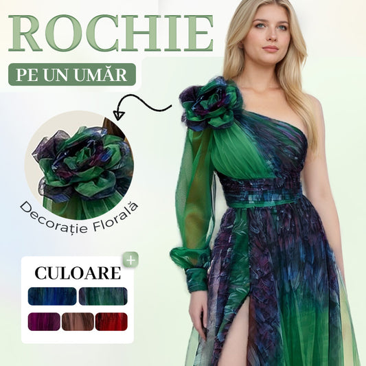 Rochie cu umăr oblic ✨