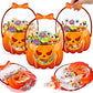 🎃 UTOLSÓ NAPI AKCIÓ – 50% KEDVEZMÉNY 🔥  Halloween-ajándékzsákok – átlátszó, lezárt tök alakú tasakok🎁