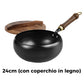 🍳Reducere 🔥Tigaie antiaderentă extrem de ușoară, neacoperită, fabricată din fontă groasă