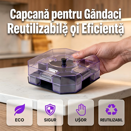 ☀️Scapă definitiv de gândaci fără riscuri chimice! Comandă acum capcana reutilizabilă și redobândește liniștea în propria ta casă 🏡