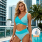 👙 Costume de baie color block de la S la 3XL: Costume de baie din două piese elegante și modelatoare 🌊