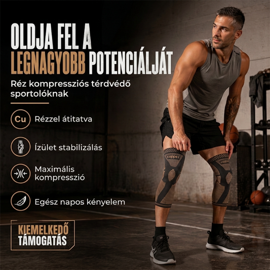 🧦 30cm hosszú neoprén térdvédő erős kompresszióval