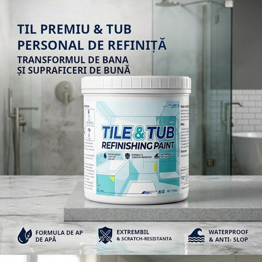 Set premium de vopsele pentru renovarea plăcilor ceramice și a căzilor de baie