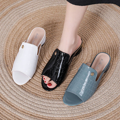 👠Elegant sandale cu toc gros pentru femei