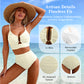 ✨Costum de baie bikini cu talie înaltă și efect de ridicare pentru femei