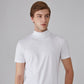👕 🔝 Tricou slim cu guler ridicat pentru bărbați – Stil mulat, confortabil și modern 🎁