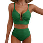 ✨Costum de baie bikini cu talie înaltă și efect de ridicare pentru femei