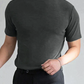 👕 🔝 Tricou slim cu guler ridicat pentru bărbați – Stil mulat, confortabil și modern 🎁