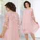 💗Rochie Midi din Dantelă pentru Femei cu Croială Largă