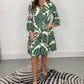 Rochii de vară pentru femei🥻moda de vară Plus Dimensiune Leaf Print Dresses