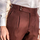 ⏳ Pantaloni casual pentru bărbați, culoare solidă, drepți