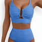 ✨Costum de baie bikini cu talie înaltă și efect de ridicare pentru femei