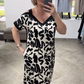 👗 Rochie Fashionabilă cu Guler în V și Respirabilitate