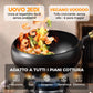 🍳Reducere 🔥Tigaie antiaderentă extrem de ușoară, neacoperită, fabricată din fontă groasă