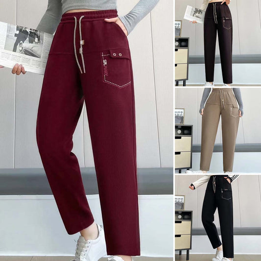 【✨2024 Produse noi】👖Pantaloni casual cu talie înaltă și picior drept