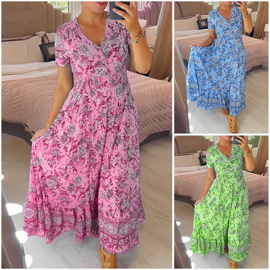 【S-4XL】🌺Rochie florală de vară