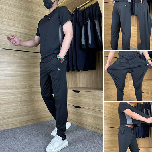 🔥 Pantaloni lungi cu mânecă scurtă pentru bărbați Casual Sports Casual
