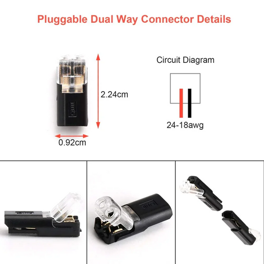 🔥 Vânzări fierbinți🔥 Conector plug-in cu două fire cu cataramă de blocare