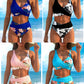 👙Bikini pentru femei, cu talie înaltă și imprimeu🏖️🌊