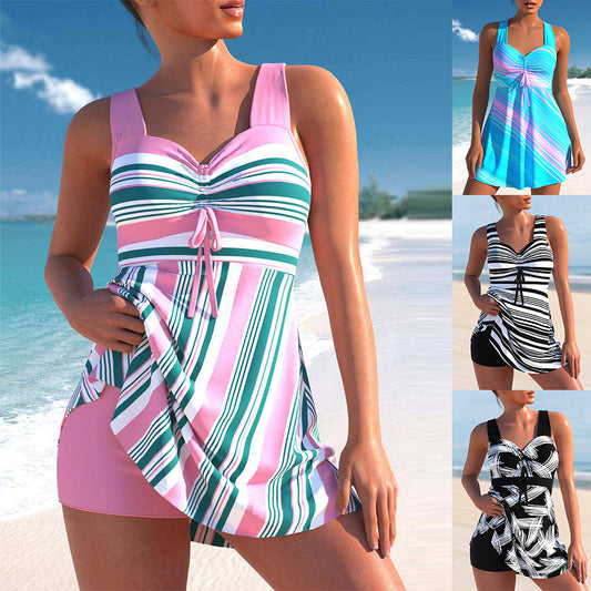 🌸👙 Set costum de baie pentru femei cu imprimeu