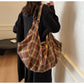 👜✨Geantă confortabilă și ușoară în stil tartan——Capacitate extrem de mare