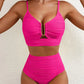 ✨Costum de baie bikini cu talie înaltă și efect de ridicare pentru femei