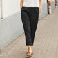 🌷【S-5XL】🥰Pantaloni largi din bumbac și in pentru femei în mărimi mari💖