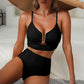 ✨Costum de baie bikini cu talie înaltă și efect de ridicare pentru femei