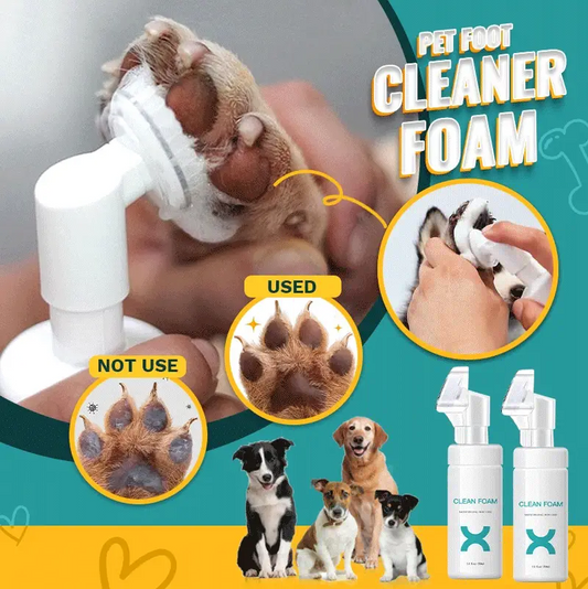 Spumă pentru curățarea lăbuțelor animalelor de companie