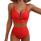 ✨Costum de baie bikini cu talie înaltă și efect de ridicare pentru femei