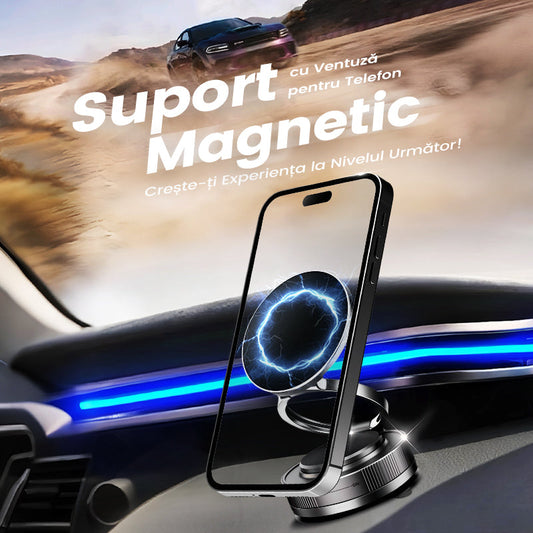 🔥 Cumpărați 1, primiți 1 GRATUIT! 🔄 Suport magnetic auto 360° – telefonul tău fix și sigur! 📱🚗