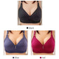💕 Plus Size Kényelmes Drót nélküli Melltartó – Varratmentes Nylon-Spandex, Megrogyásgátló és Légáteresztő 👙