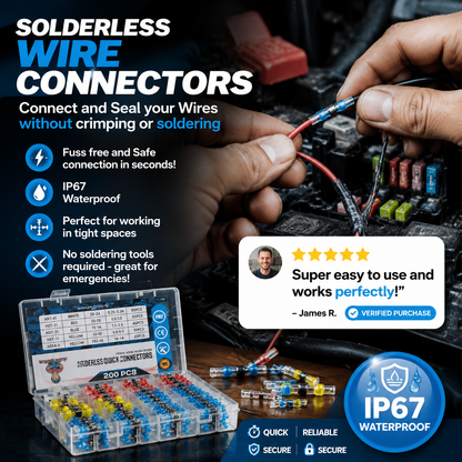 💎 Set de conectori rezistenți la apă: protecție IP67 și conectare fără lipire – În stoc! 🔌